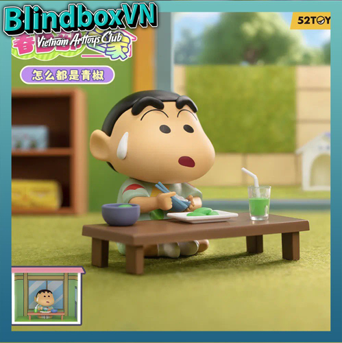 Blindbox Crayon Shinchan Life In Kasukabe 52TOYS ( Chính Hãng )