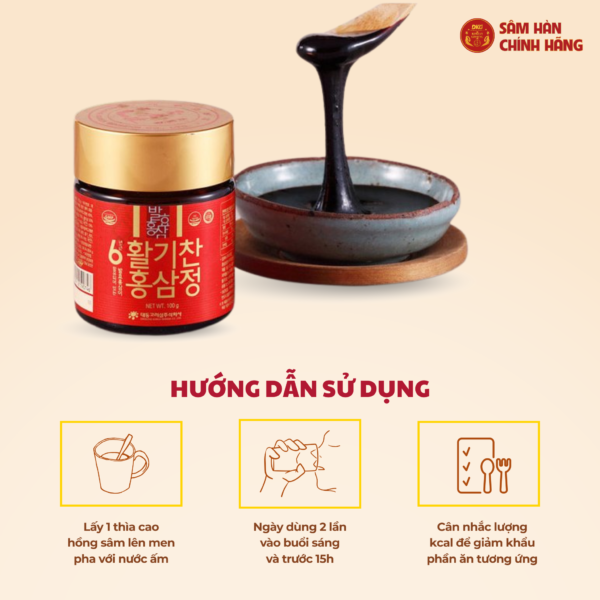 6 years fermented red ginseng extracts (100g x 3 lọ) – Daedong