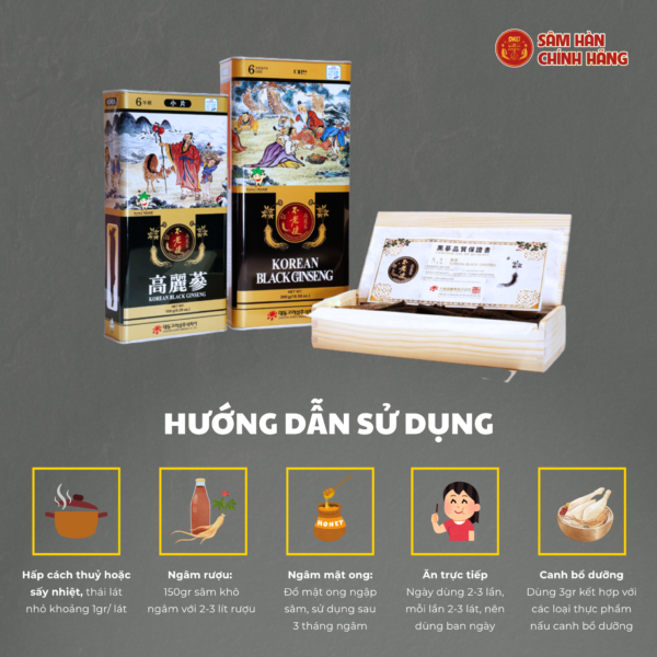 Hắc sâm Hàn quốc dạng củ Daedong