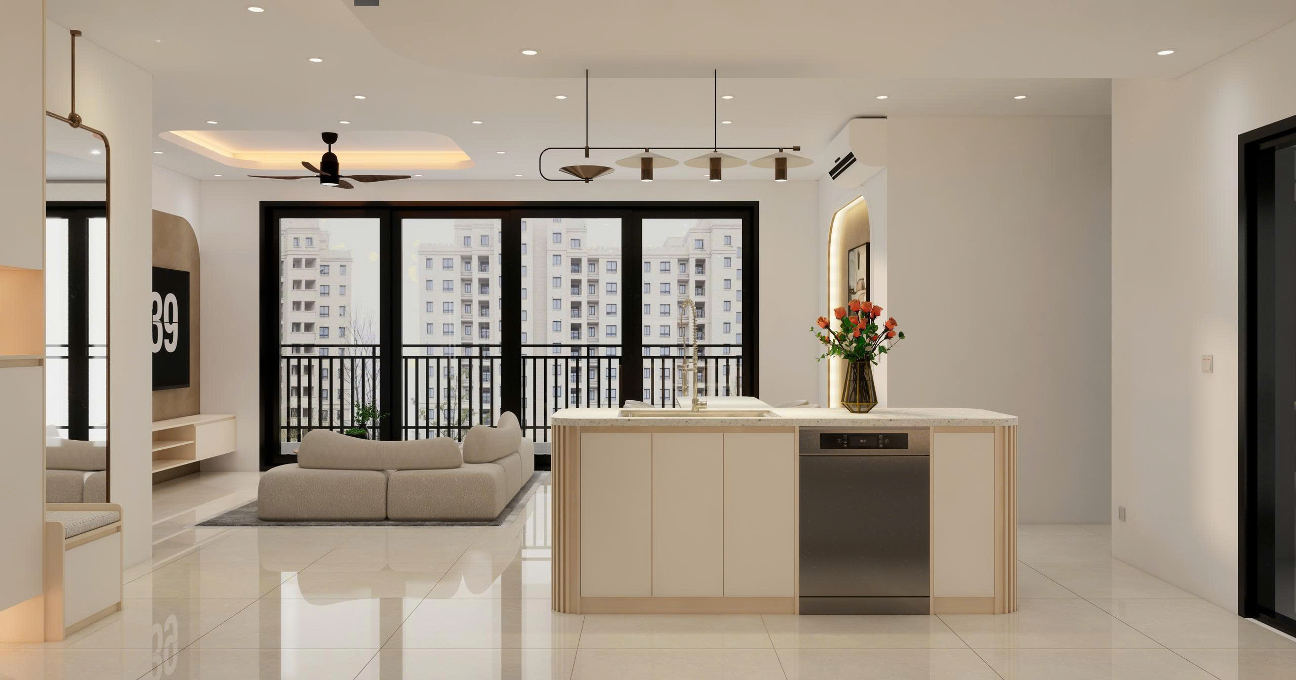 CHO THUÊ CĂN HỘ INFINITY QUẬN 7 130M2 – 3PN FULL NỘI THẤT – VIEW CẦU PHÚ MỸ ĐẸP
