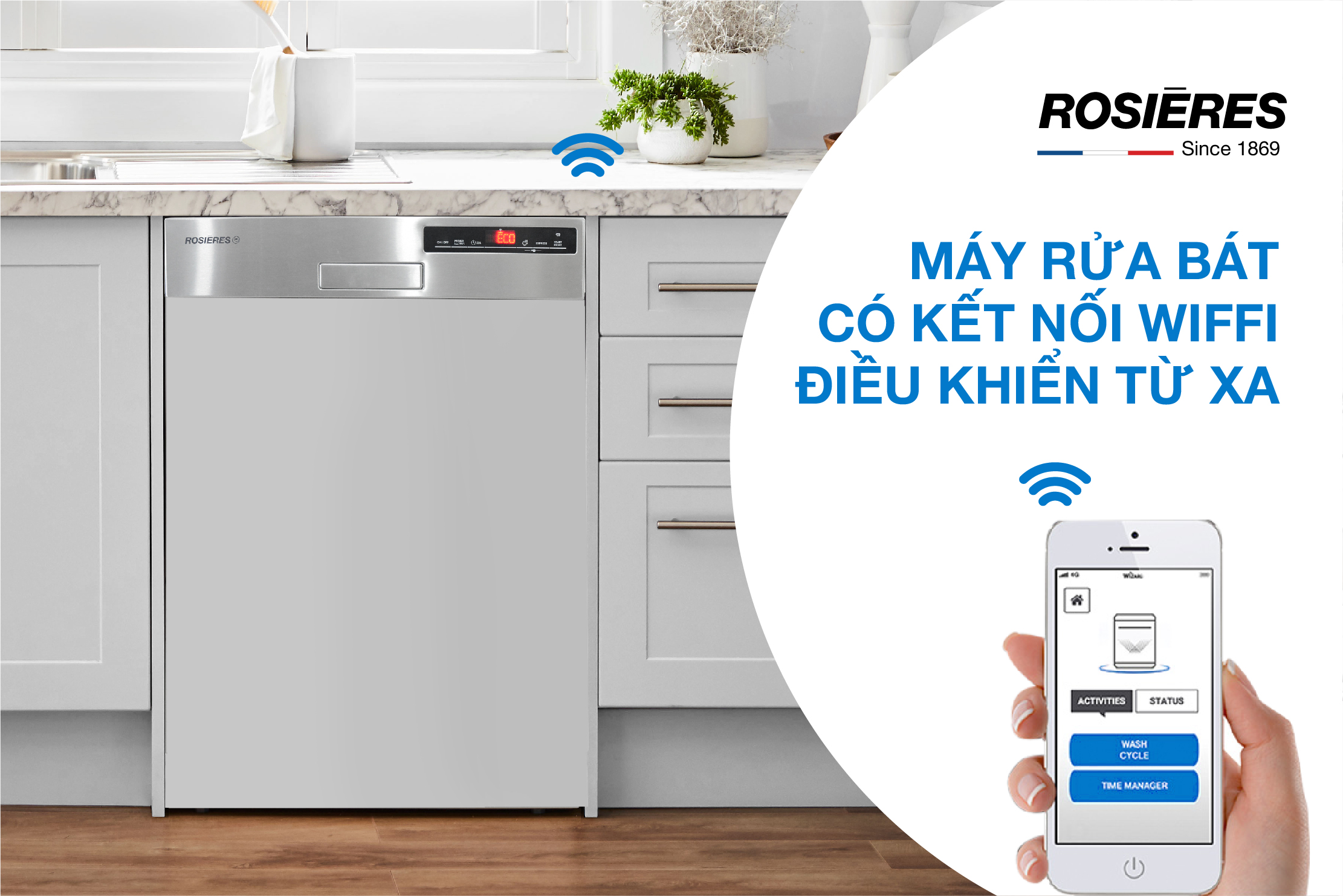 5 lý do nên mua máy rửa bát Rosieres cho gia đình