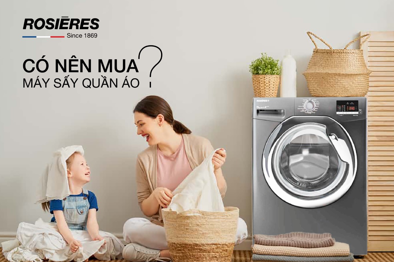 CÓ NÊN MUA MÁY SẤY QUẦN ÁO?