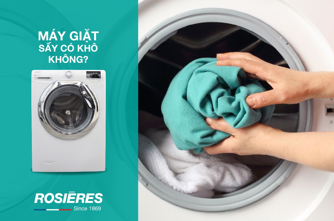 DÙNG MÁY GIẶT SẤY QUẦN ÁO CÓ KHÔ HOÀN TOÀN KHÔNG?