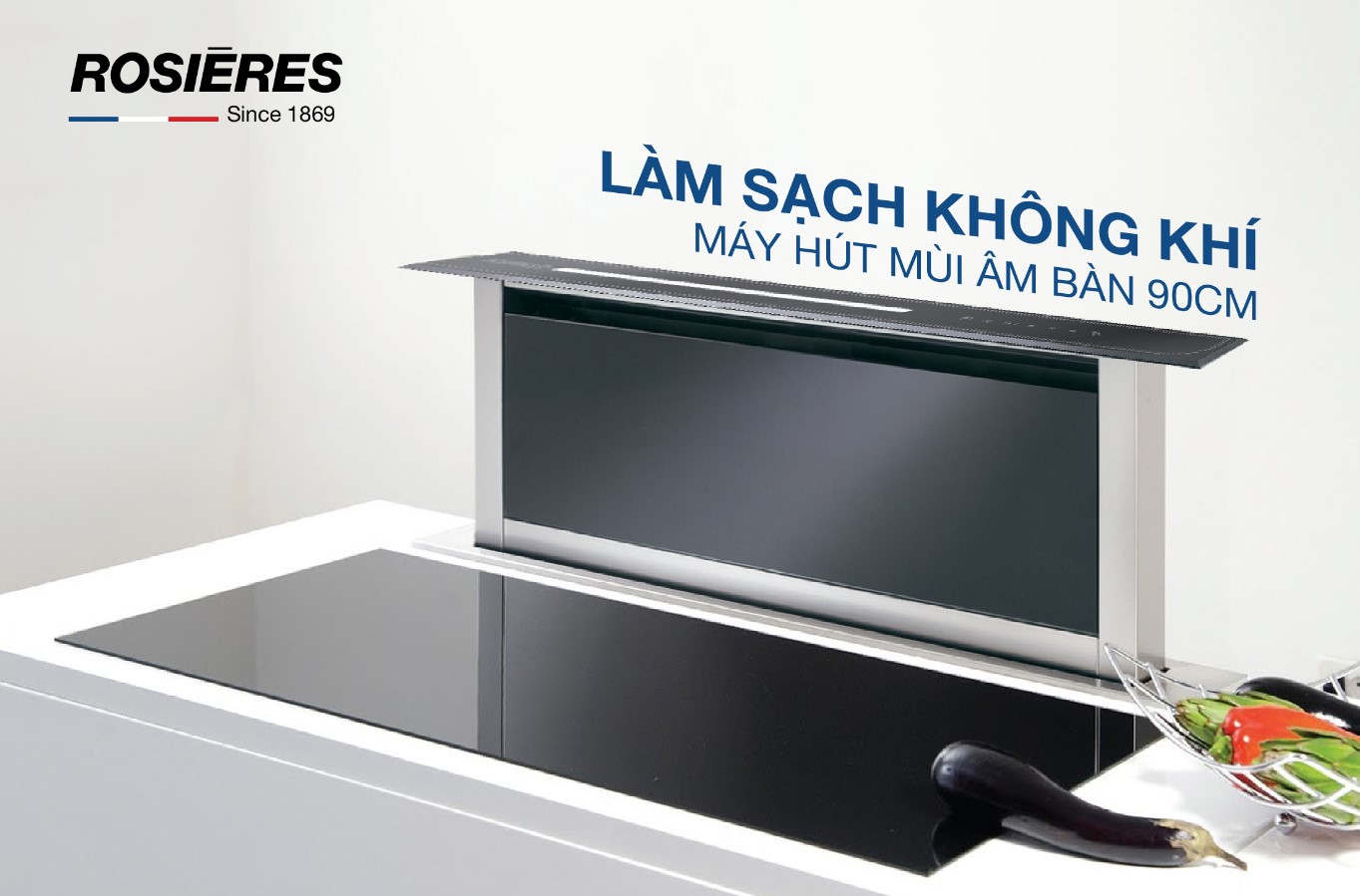 MÁY HÚT MÙI ROSIERES CÓ KHẢ NĂNG LÀM SẠCH KHÔNG KHÍ