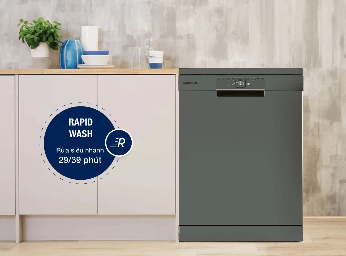 Máy rửa bát cho gia đình 5 người nên chọn loại nào?