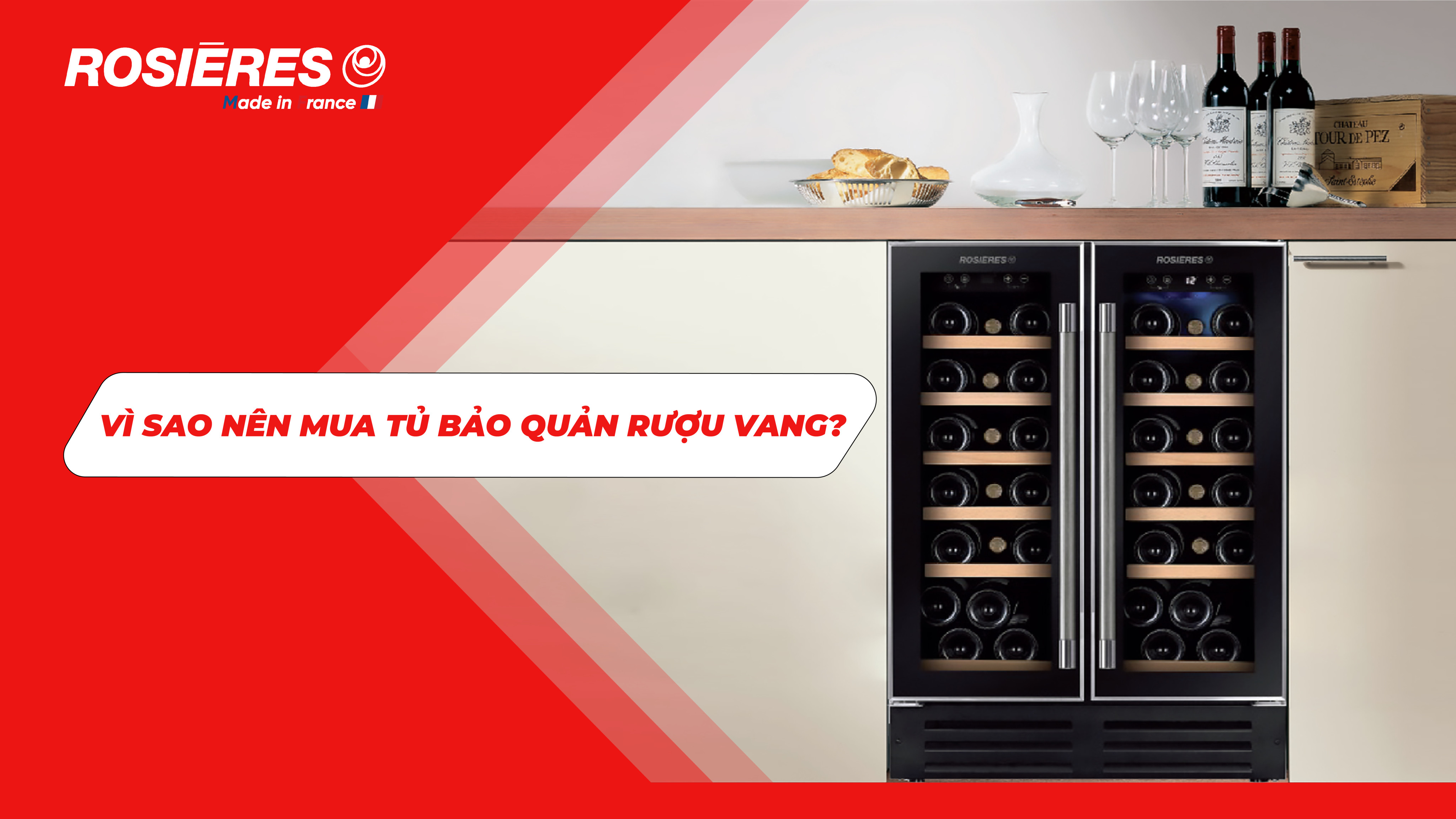 Vì sao nên mua tủ rượu để bảo quản rượu vang cho gia đình?
