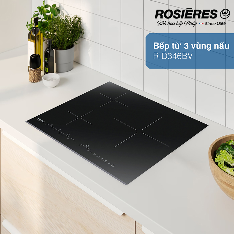 Bếp từ 3 vùng nấu RID346BV