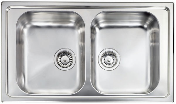 Chậu rửa inox 2 hố CM Cometa 011444