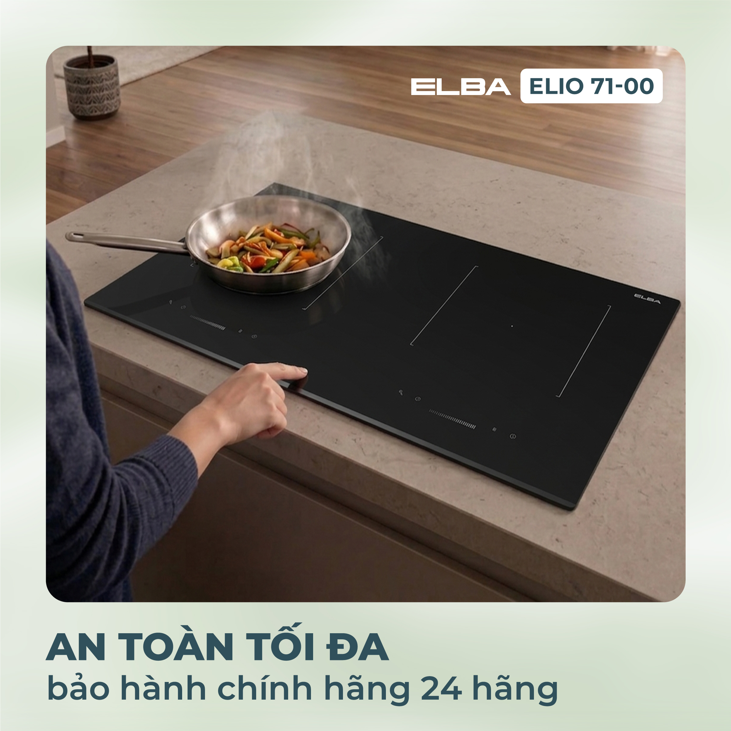 Bếp từ đôi Elba Elio 71-00 - Nhập khẩu chính hãng