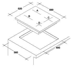 Bếp từ không giới hạn 60cm RES63E