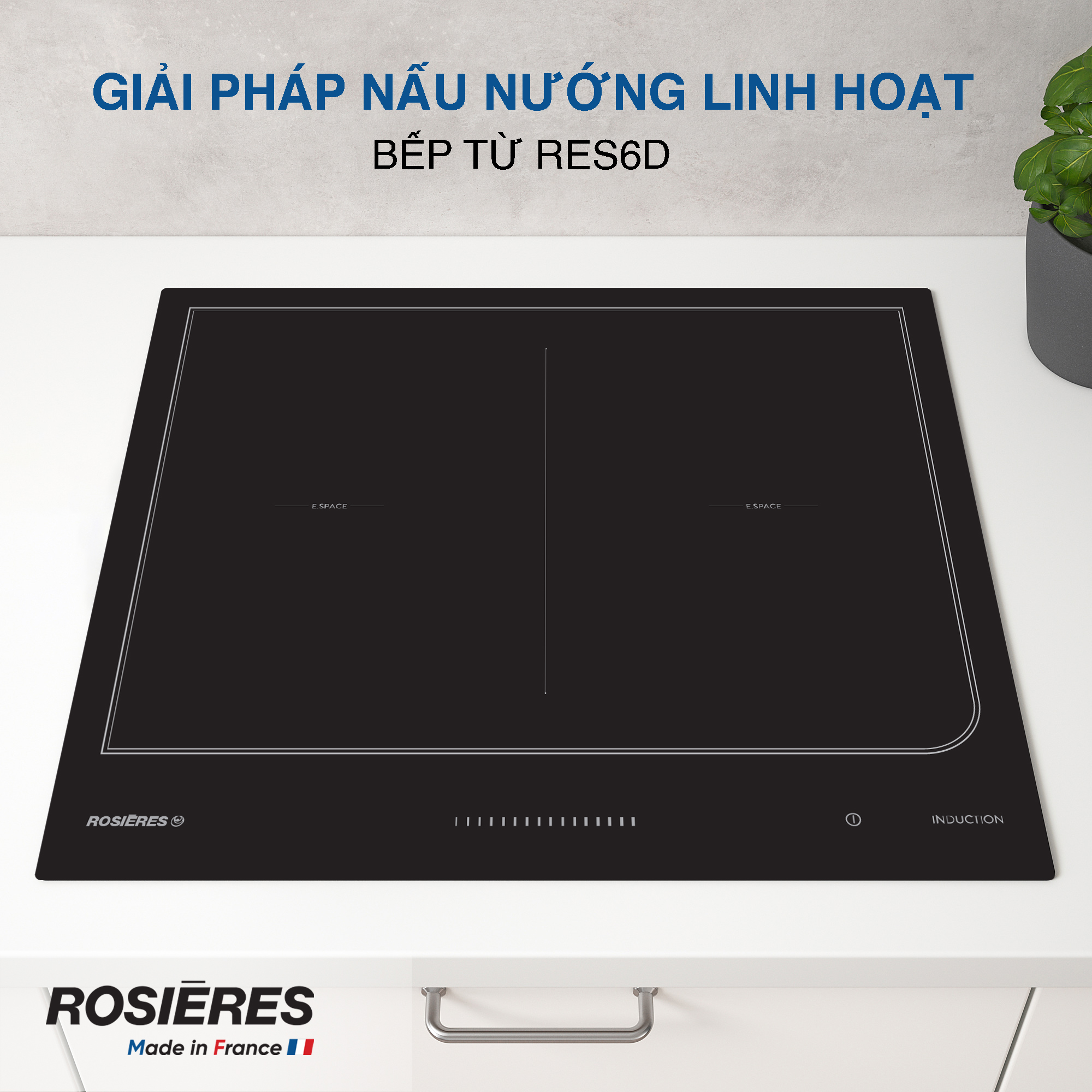 Bếp từ không giới hạn 60cm âm bàn RES6D