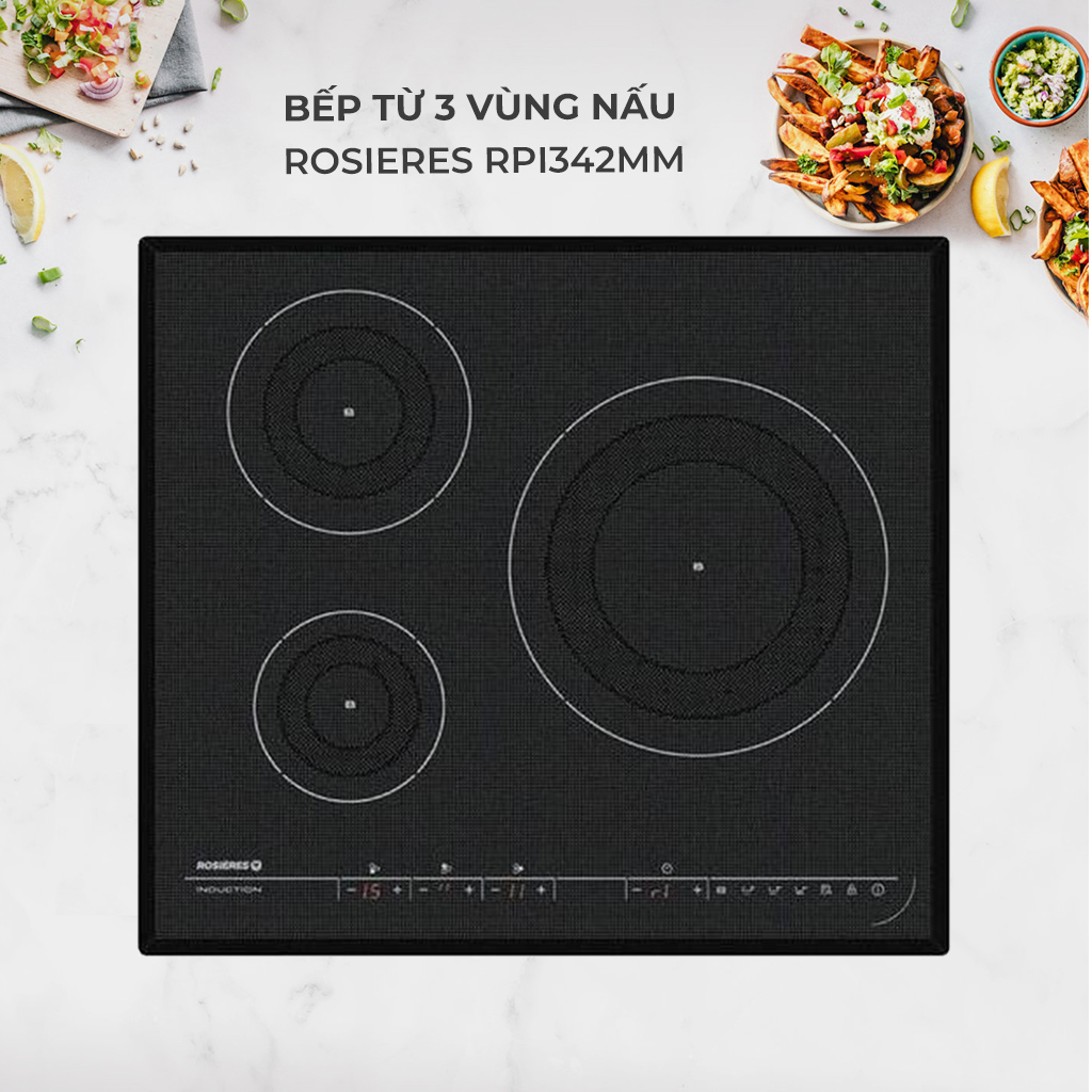 Bếp từ 3 vùng nấu RPI342MM