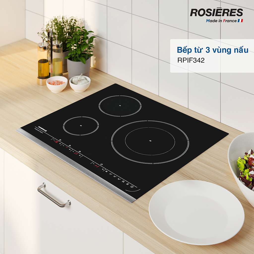 Bếp từ 3 vùng nấu RPIF342