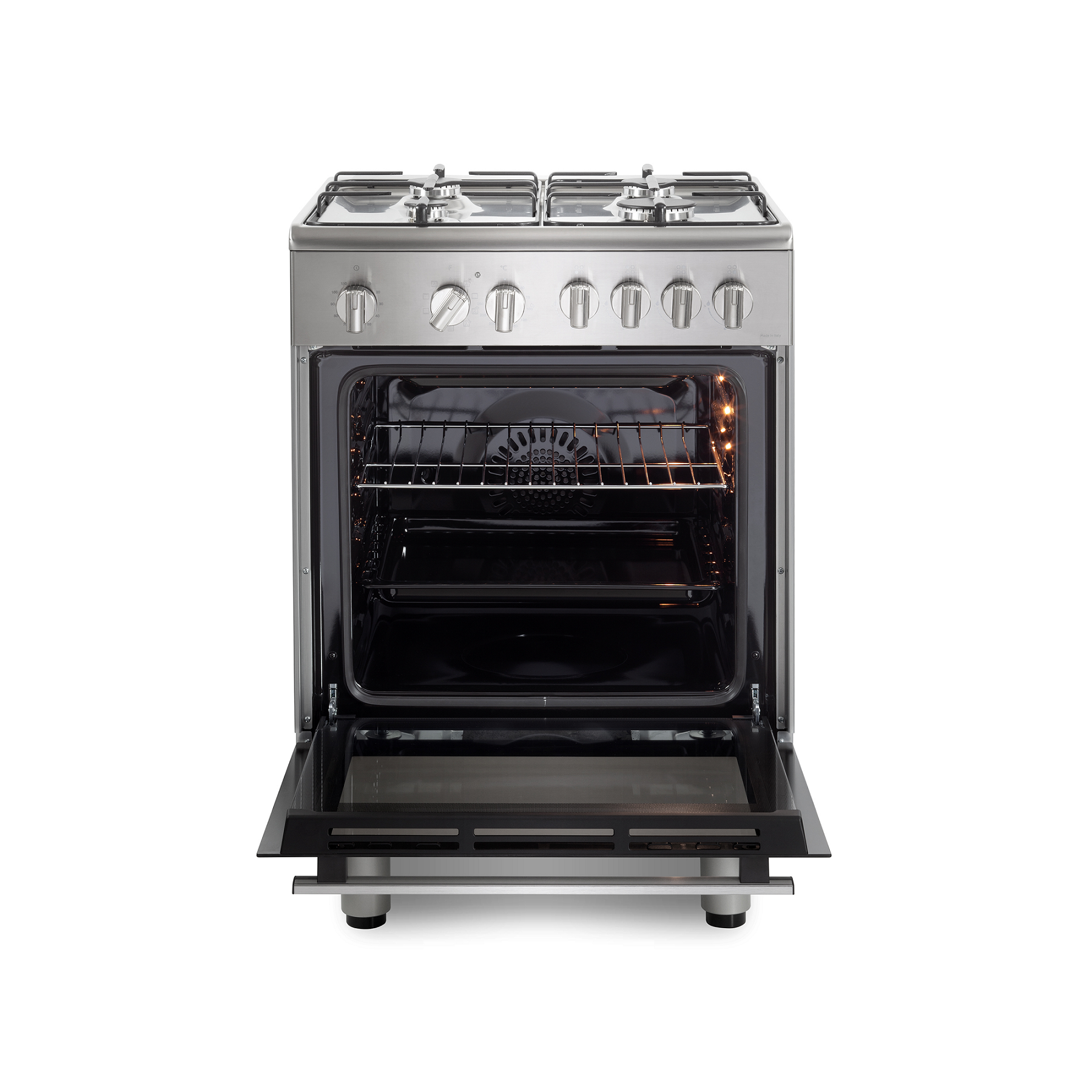 Bếp gas 4 vùng nấu kết hợp lò nướng 60 cm Elba CXX 664 ML VN - Nhập khẩu chính hãng