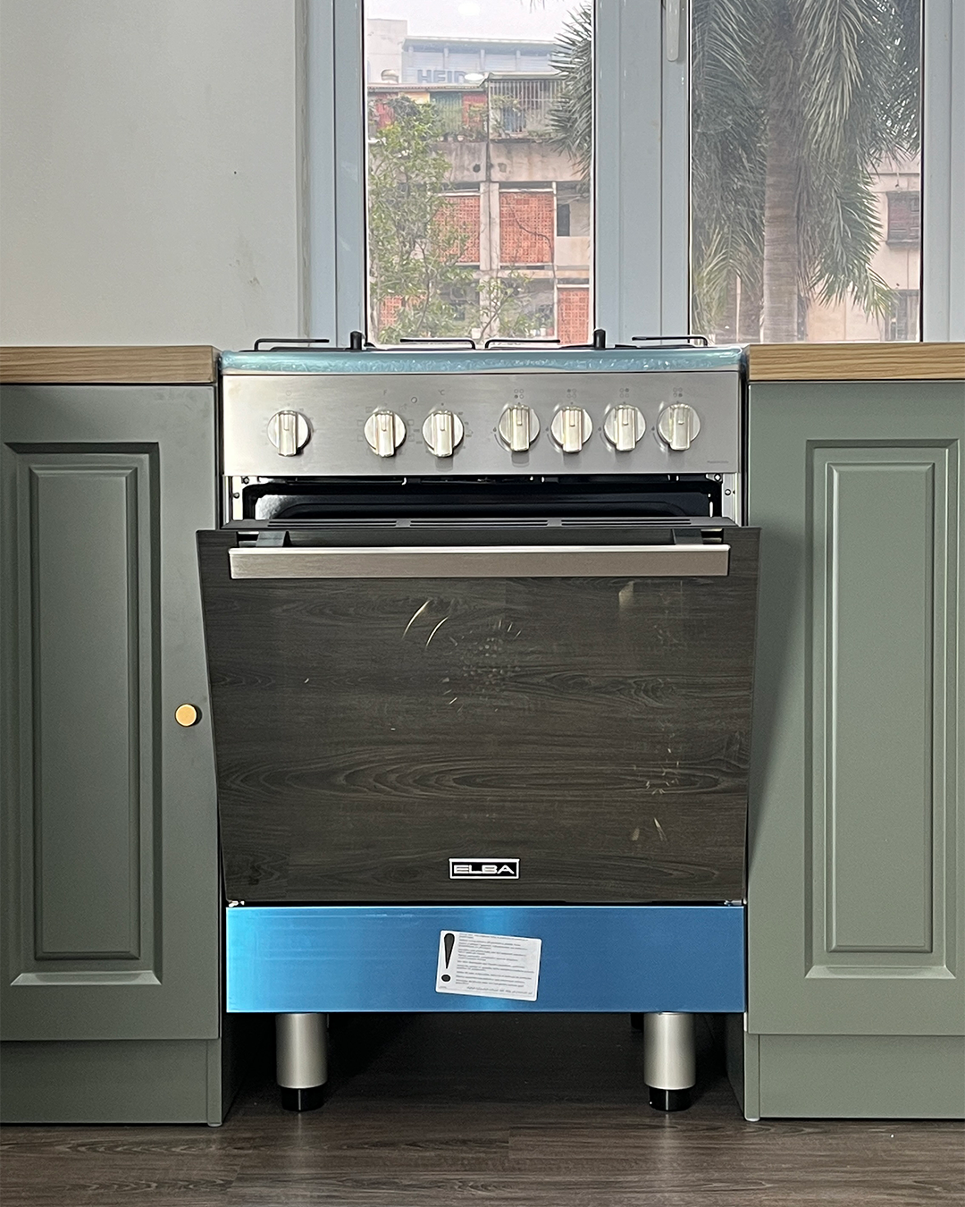 Bếp gas 4 vùng nấu kết hợp lò nướng 60 cm Elba CXX 664 ML VN - Nhập khẩu chính hãng