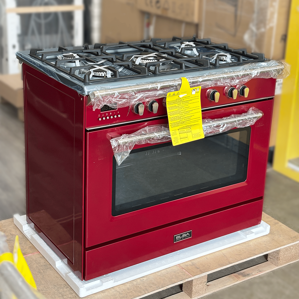 Bếp gas 5 vùng nấu  kết hợp lò nướng 90 cm Elba VR 965 M - Nhập khẩu chính hãng