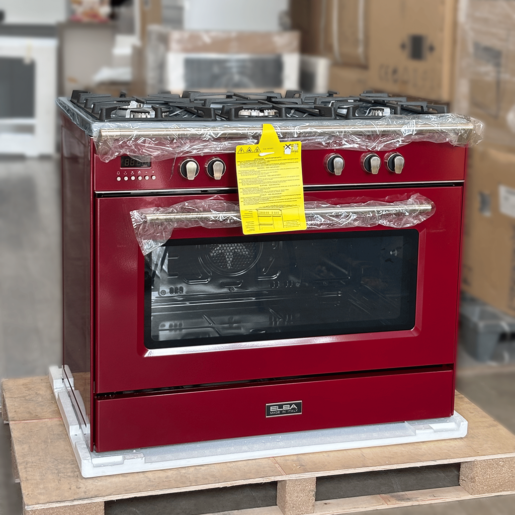 Bếp gas 5 vùng nấu  kết hợp lò nướng 90 cm Elba VR 965 M - Nhập khẩu chính hãng