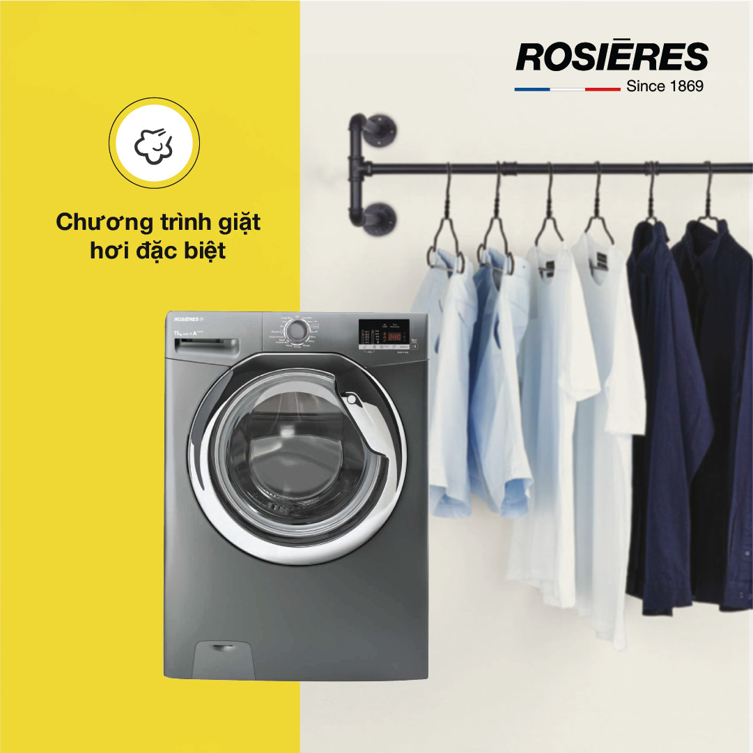 Máy giặt độc lập 11kg Rosieres - RILS121132DCR-04