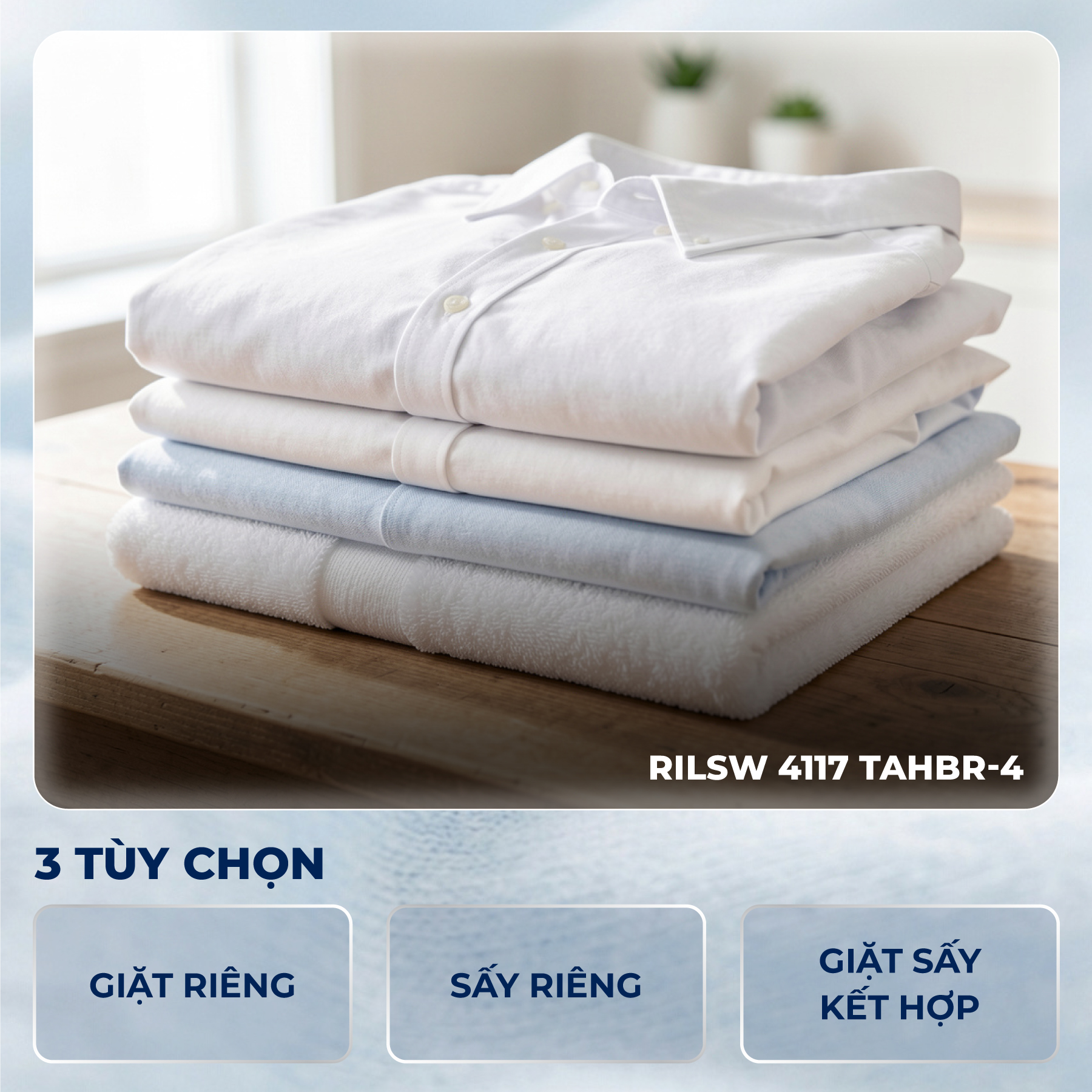 Máy giặt sấy Rosières 11 kg / 7 kg RILSW 4117 TAHBR-4 - Nhập khẩu chính hãng