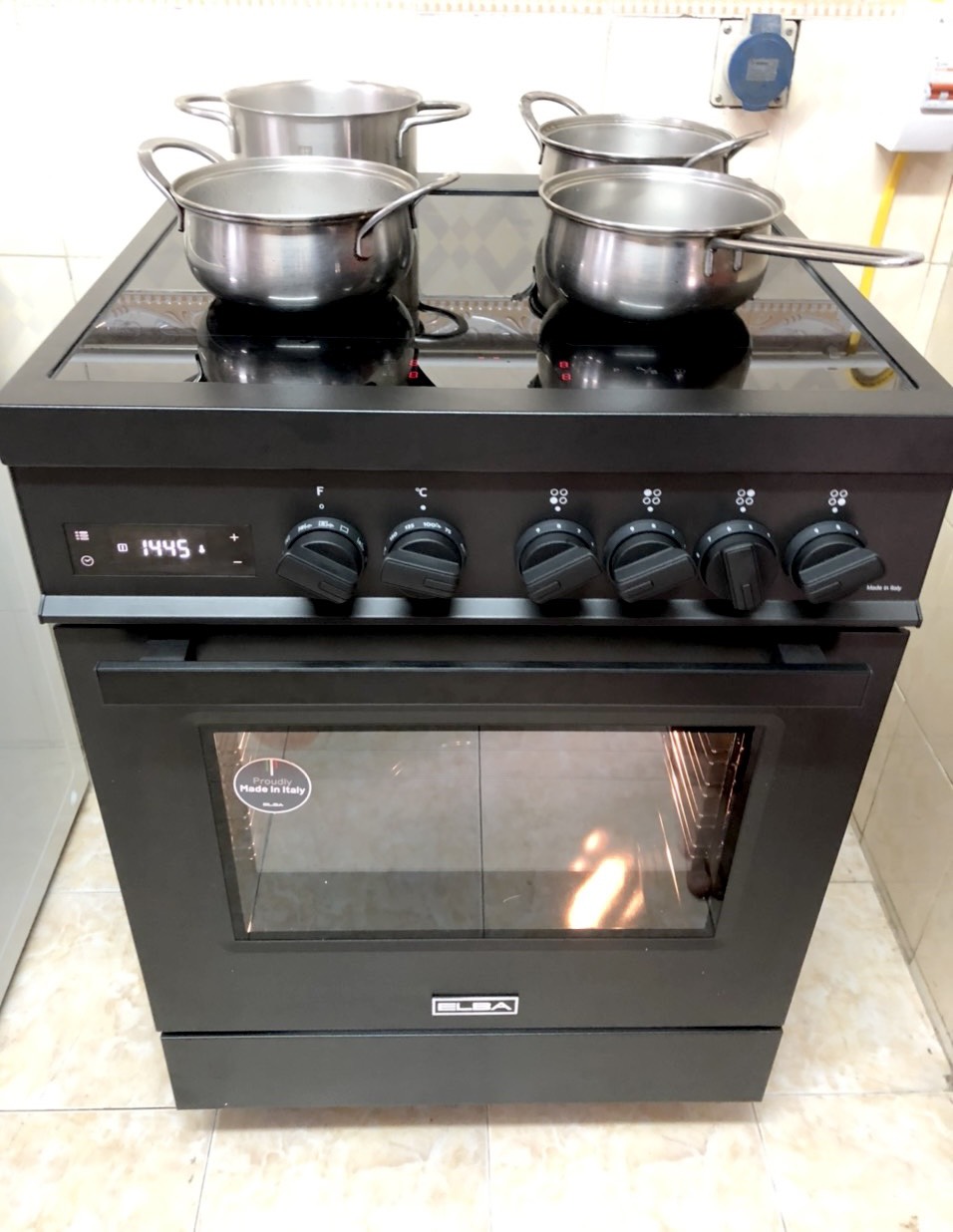 Bếp từ đa điểm kết hợp lò nướng 60cm ELBA - Phiên bản cao cấp