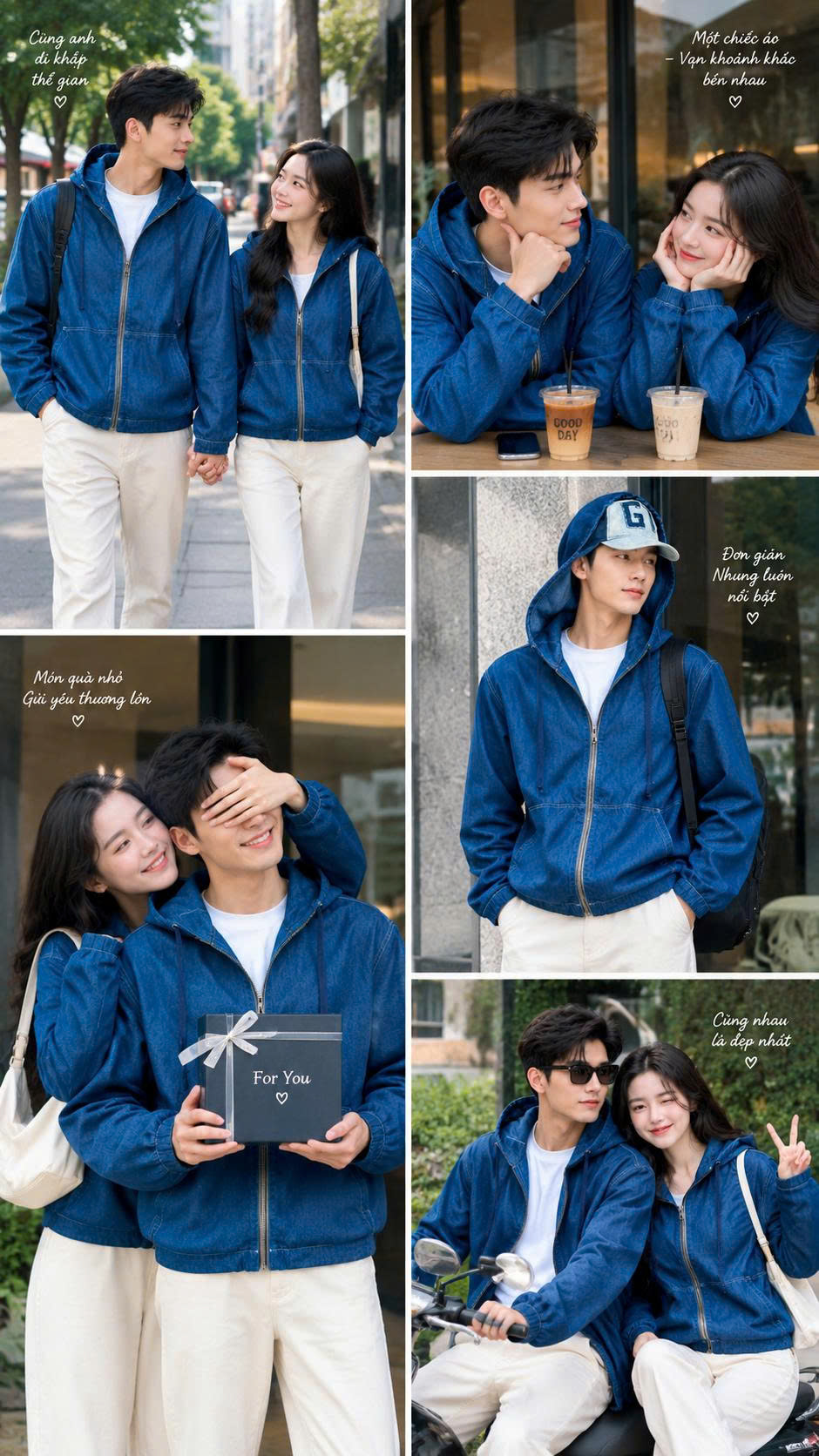 Women - Couple Denim Jacket - Áo Khoác Đôi Gootik Fashion