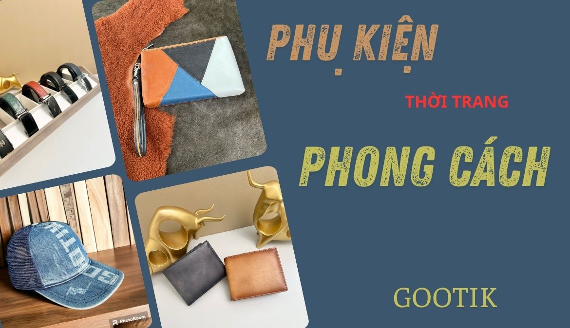 phụ kiện da sang trọng