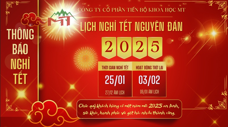 Lời cảm ơn và lịch nghỉ tết nguyên đán 2025
