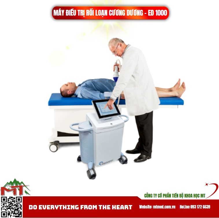 Liệu pháp điều trị rối loạn cương dương bằng máy xung kích ed1000