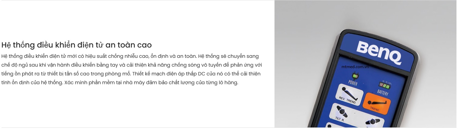 bảng điều khiển của bàn mổ dr max 500