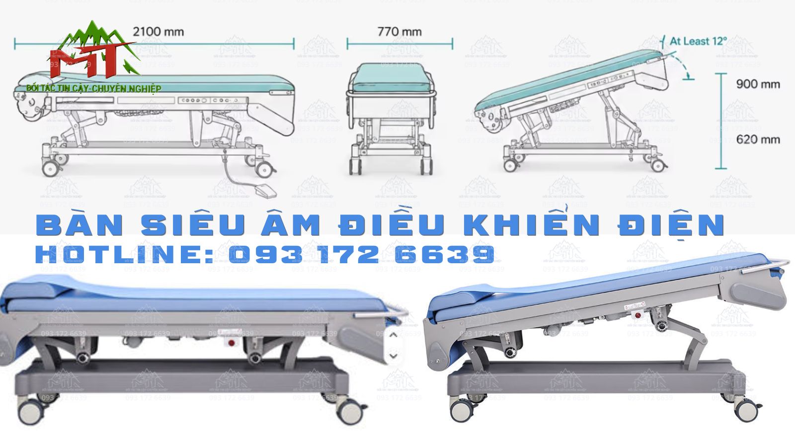 Bàn khám, bàn siêu âm giá rẻ