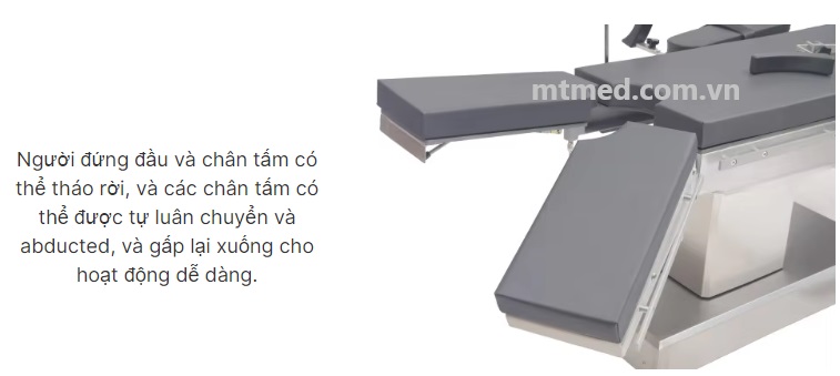 bàn mổ đa năng đỡ chân