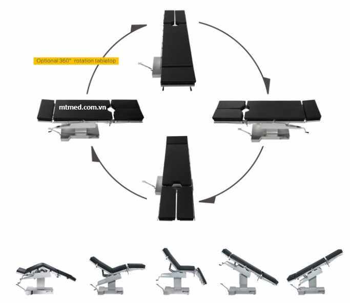 bàn mổ đa năng thủy lực zenva trung quốc