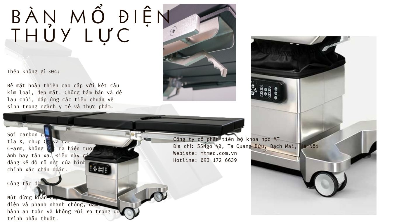 bàn mổ điện thủy lực