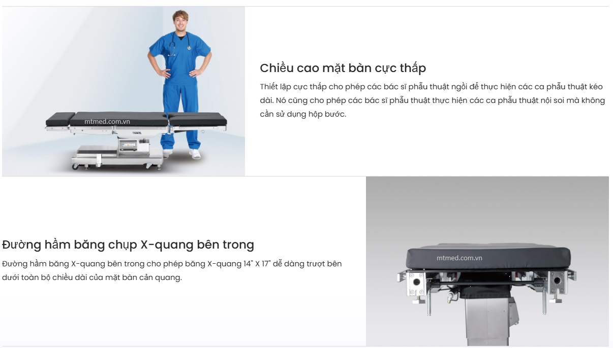 bàn mổ trimax 650ns chụp x quang