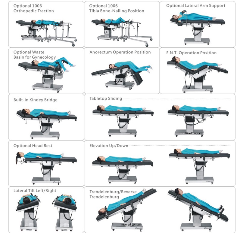 bàn phẫu thuật điện thủy lực model et 700