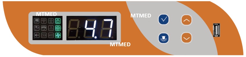 bảng điều khiển tủ bảo quản dược phẩm mpr-260