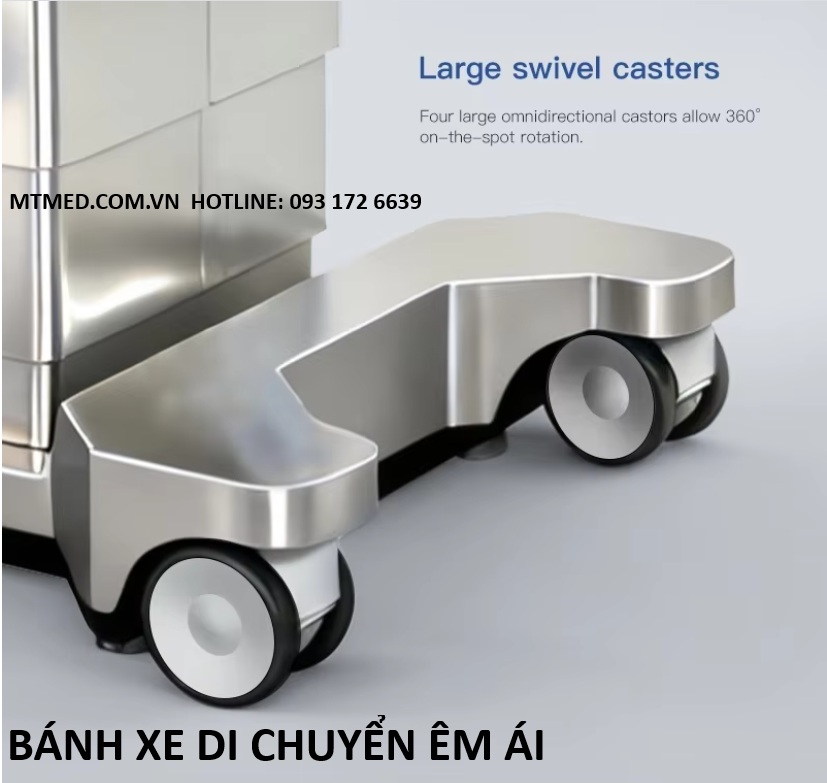 bánh xe di chuyển bàn mổ điện thủy lực cao cấp