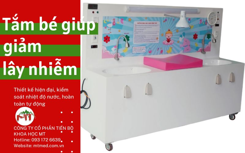 bồn tắm trẻ sơ sinh kiểu 2 chậu