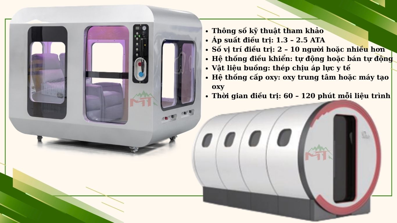 buồng oxy cao áp đa vị trí