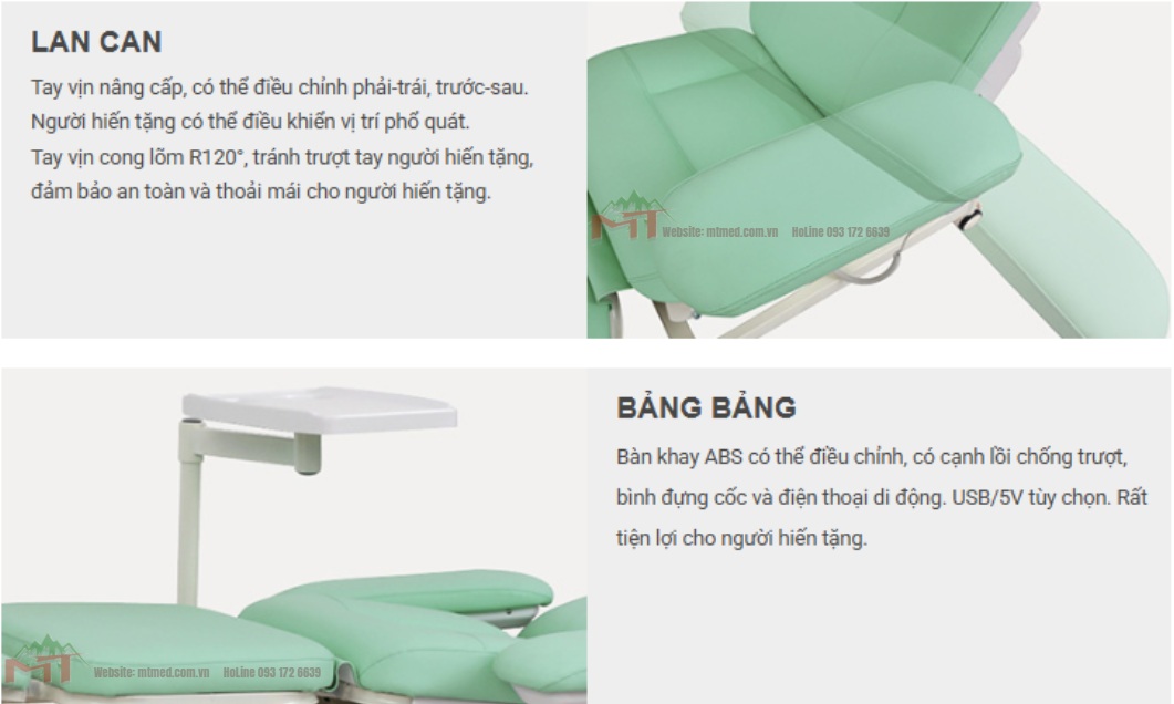 cấu tạo ghế lấy máu ske-133