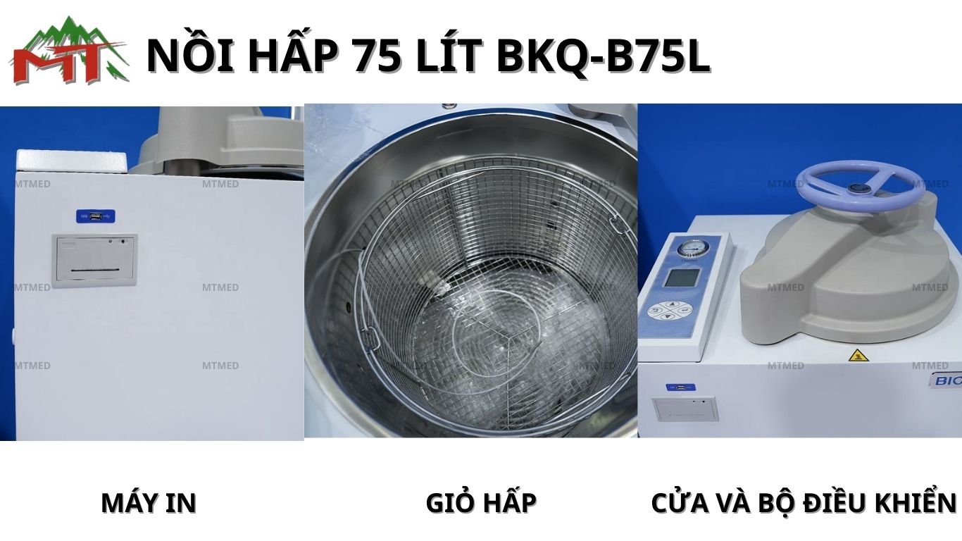cấu tạo của nồi hấp 75 lit