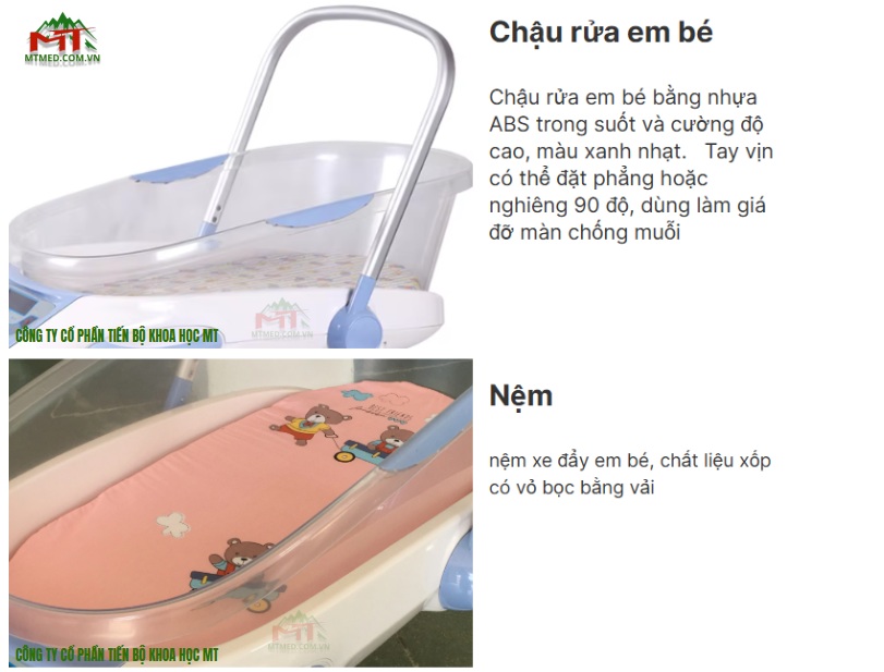 cấu tạo nôi trẻ sơ sinh