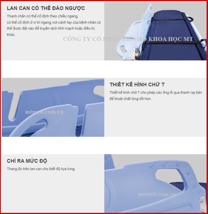 cấu tạo xe đẩy cáng bệnh nhân