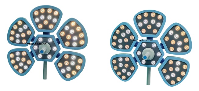 chóa của đèn mổ treo trần 2 nhánh CHG LED 700/500