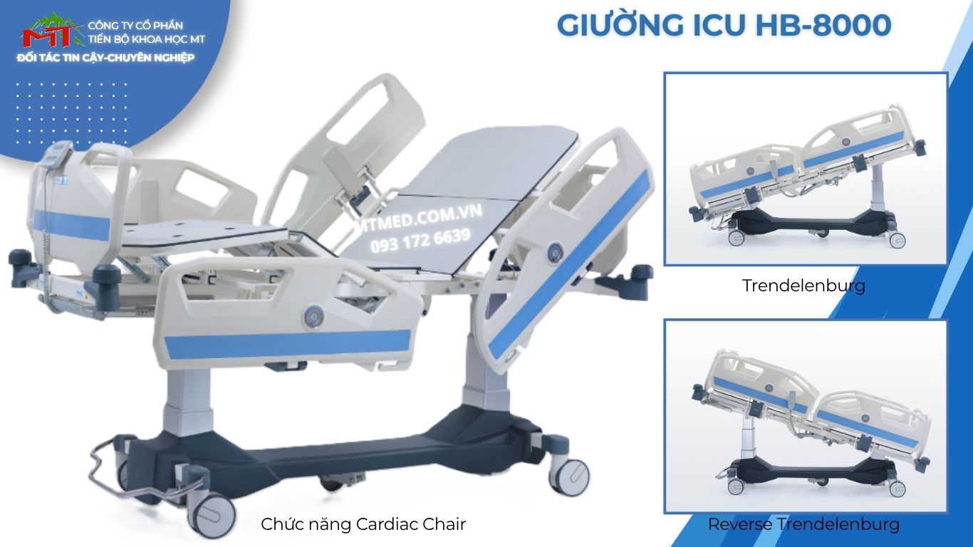 chức năng của giường icu hb8000