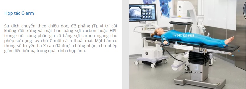 chụp c-arm của bàn mổ tổng quát cao cấp optima