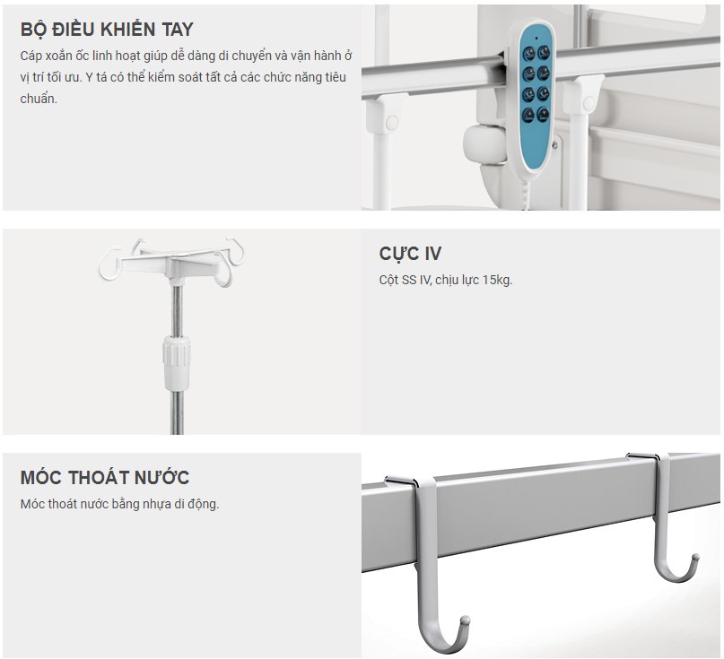 giường bệnh nhân chạy bằng điện saikang