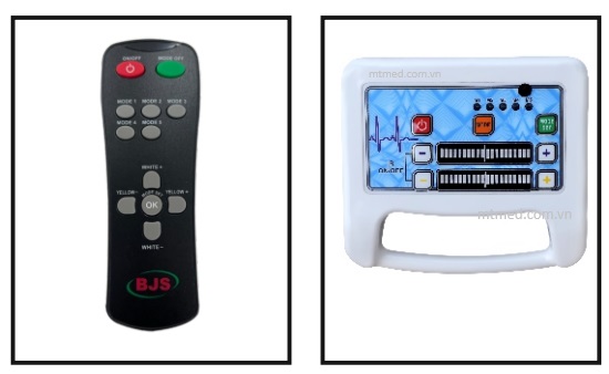 điều khiển của đèn mổ treo trần 1 nhánh glanza 700