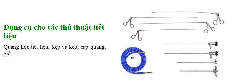 dụng cụ thủ thuật nội soi tiết liệu