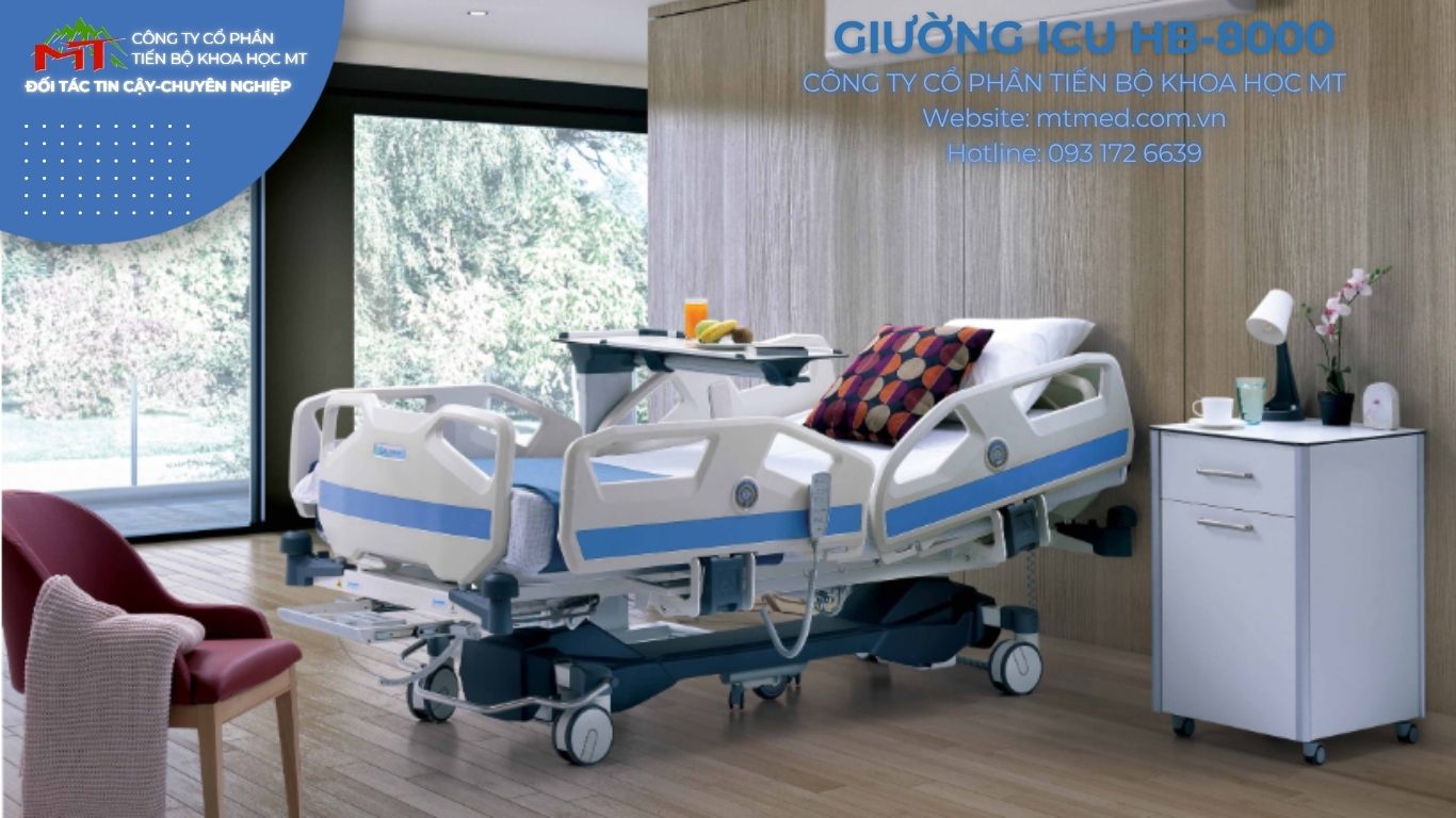 giường icu điều khiển điện hb 8000